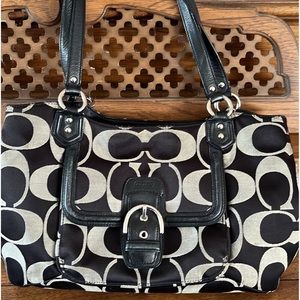 Canvas Coach handbag